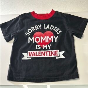 Black and Red Kids Valentine's T-Shirt